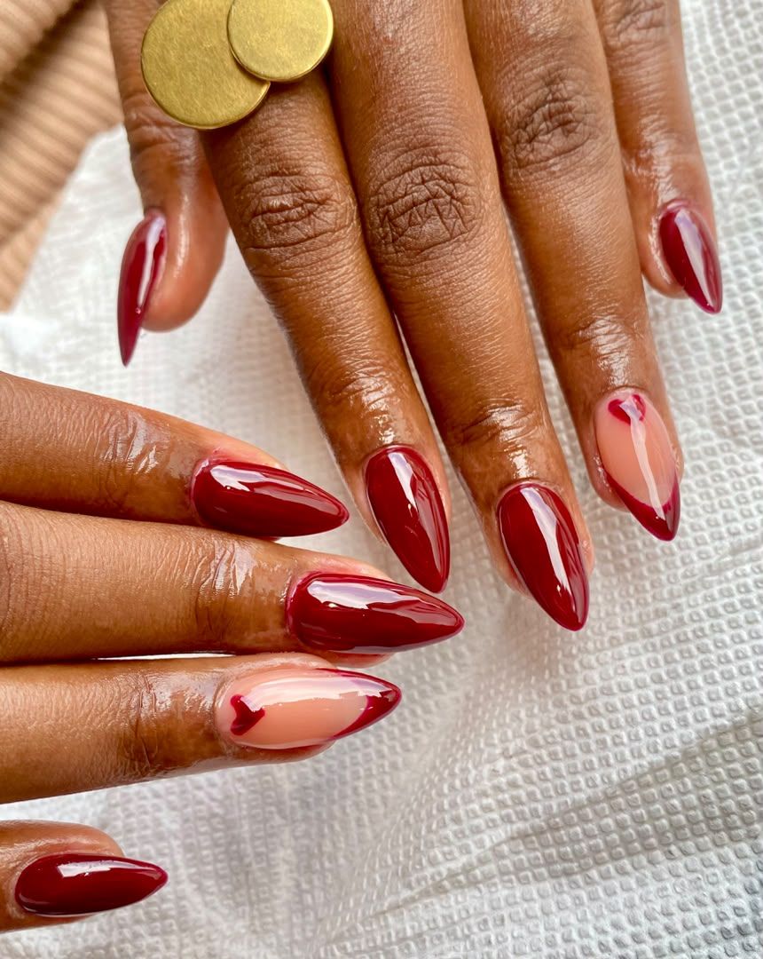 Ongles amande bordeaux, ORLINE BEAUTY STUDIO